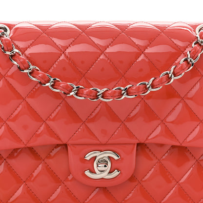 Chanel Patent Calfskin Quilted Medium Double Flap Red 8 of 10