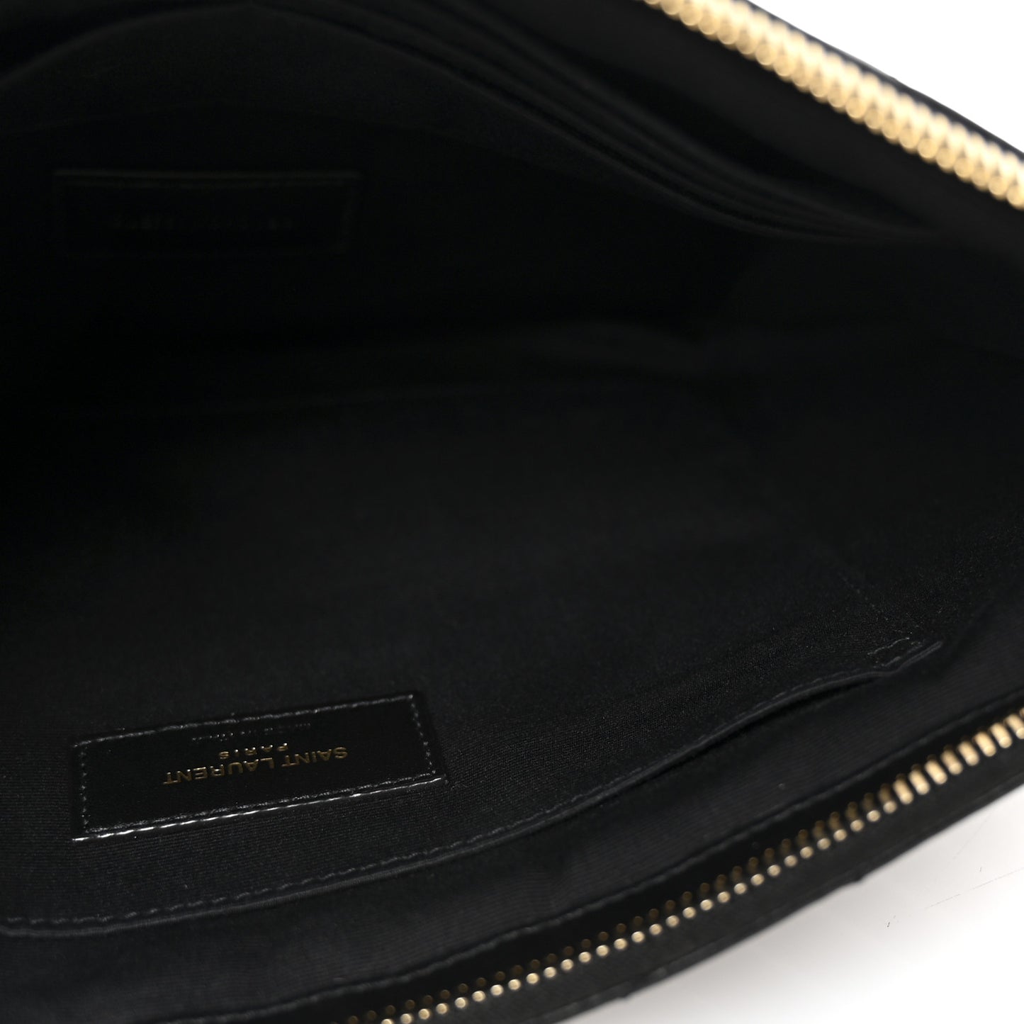 Calfskin Matelasse Monogram Cassandre Tablet Pouch Black