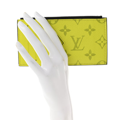 Louis Vuitton Monogram Taiga Coin Card Holder Yellow 2 of 7