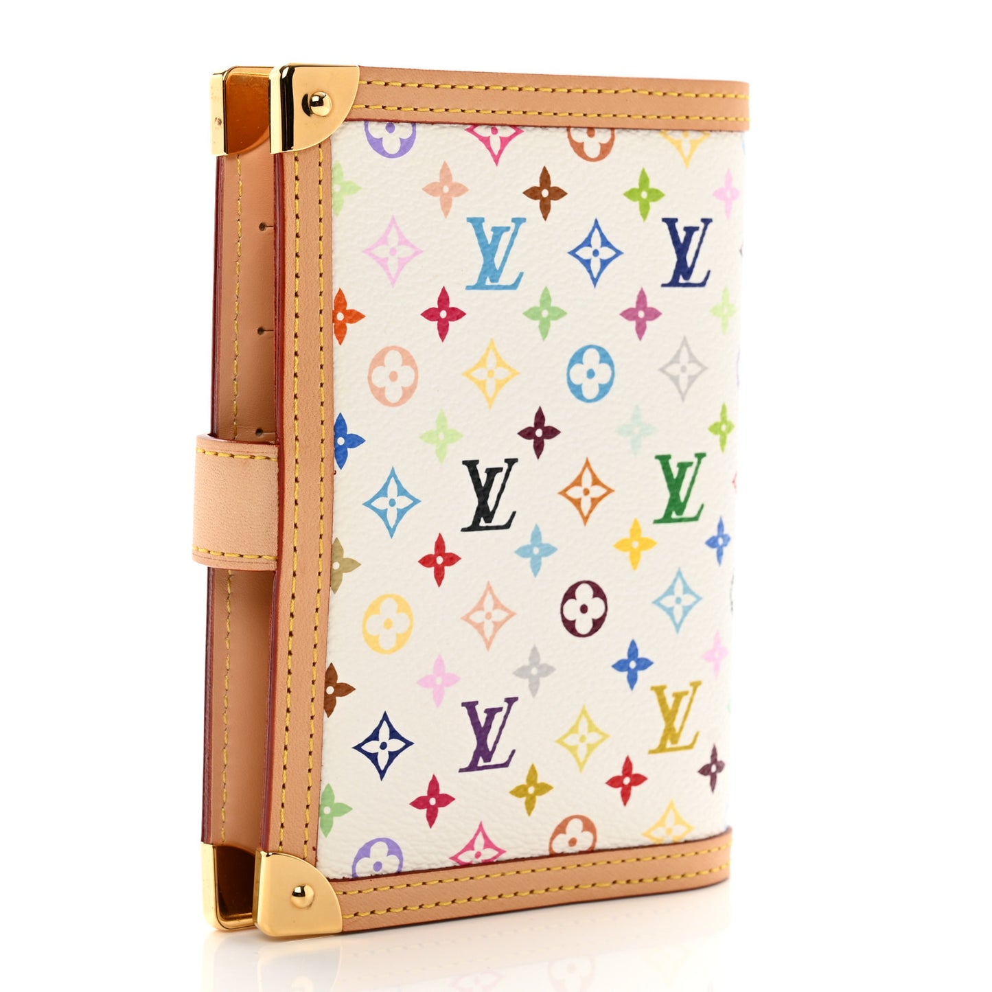Monogram Multicolor Small Ring Agenda Cover White