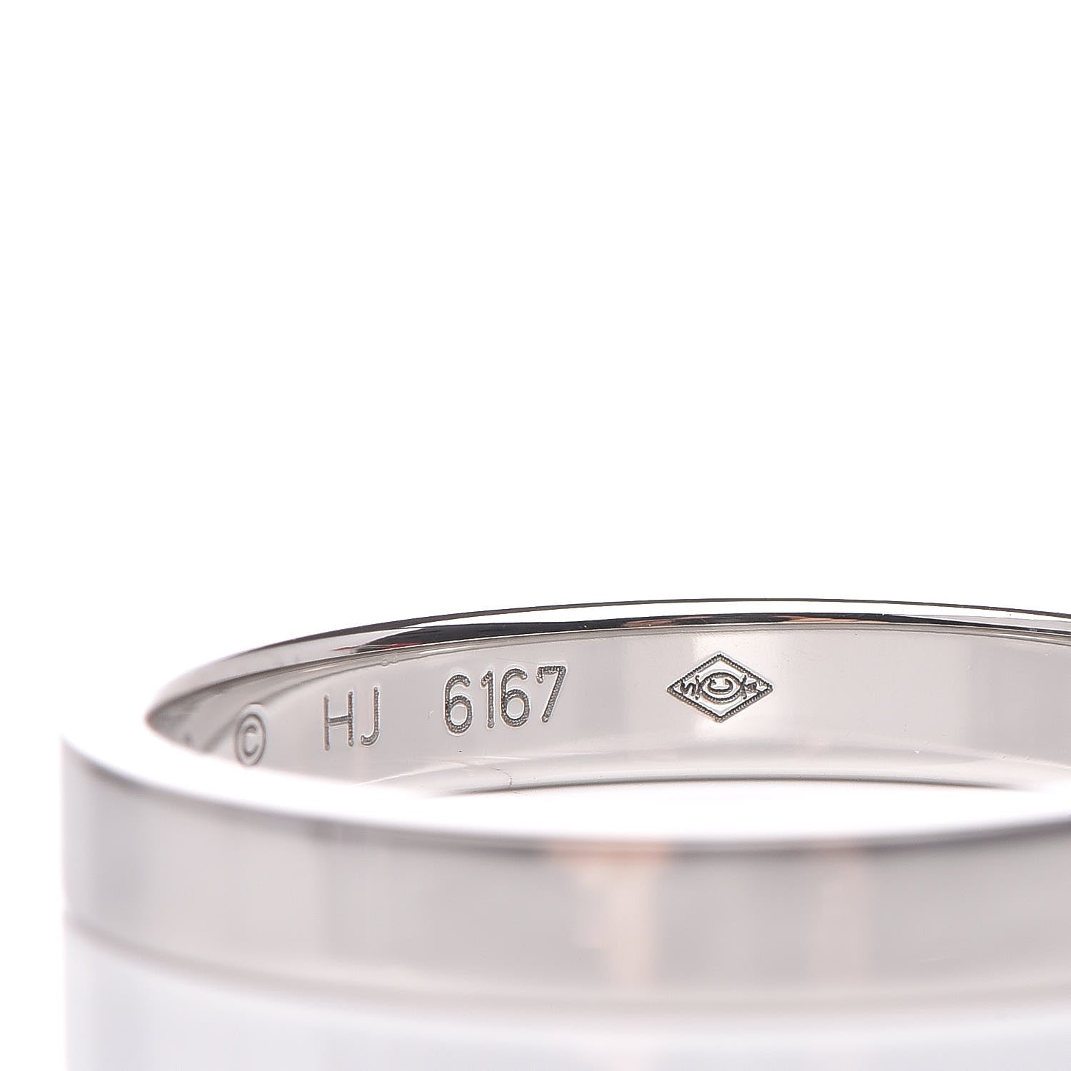 Cartier Platinum 3mm C De Wedding Band 58 8.25 6 of 6