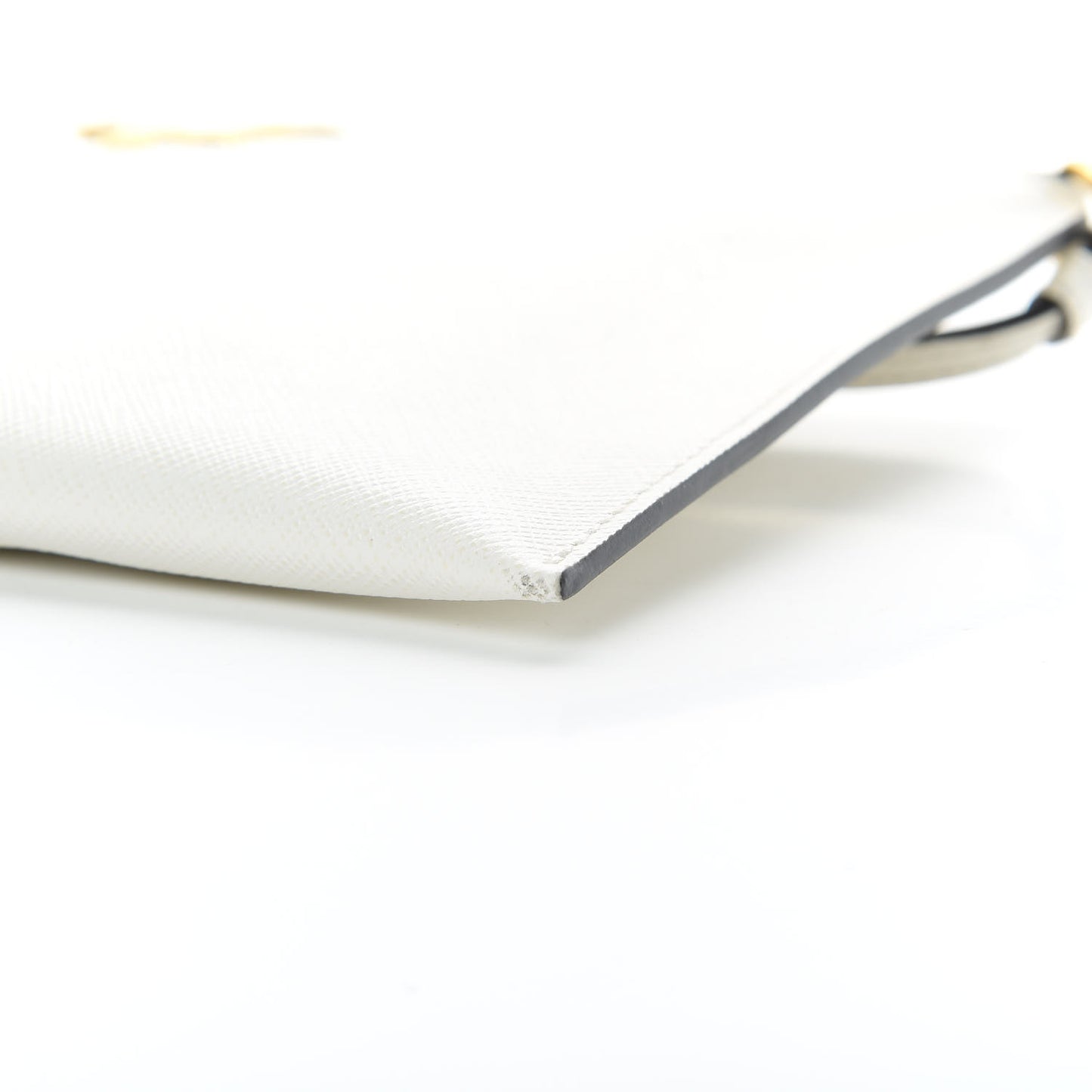 Saffiano Small Flat Pouch Talco