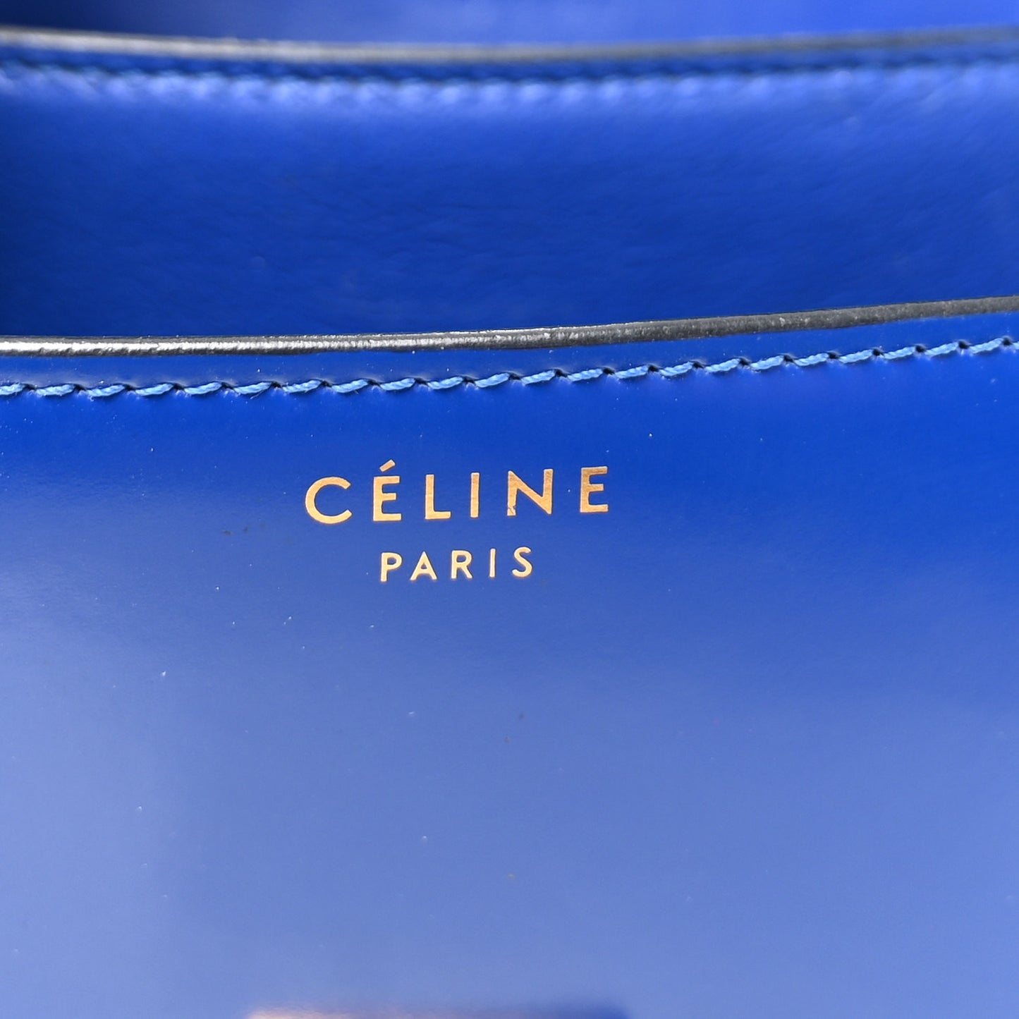 Spazzolato Calfskin Medium Classic Box Flap Bag Royal Blue