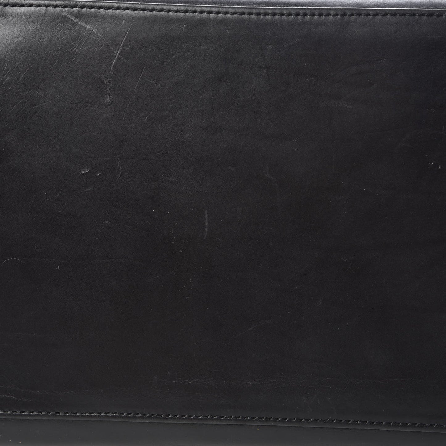 Glazed Calfskin Boy Tote Black