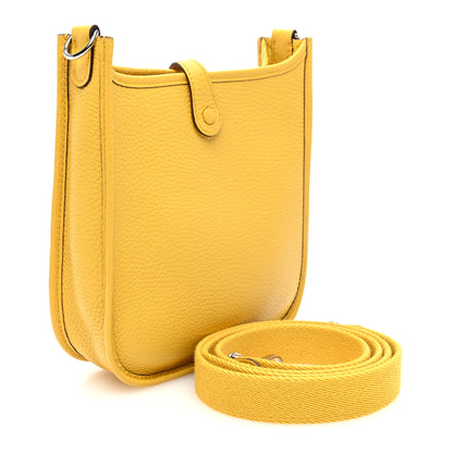 Hermes Taurillon Clemence Evelyne TPM Jaune Ambre 3 of 10