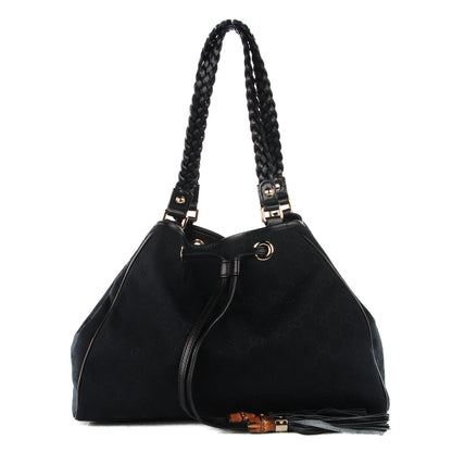 Gucci Monogram Peggy Braided Tote Black 1 of 7