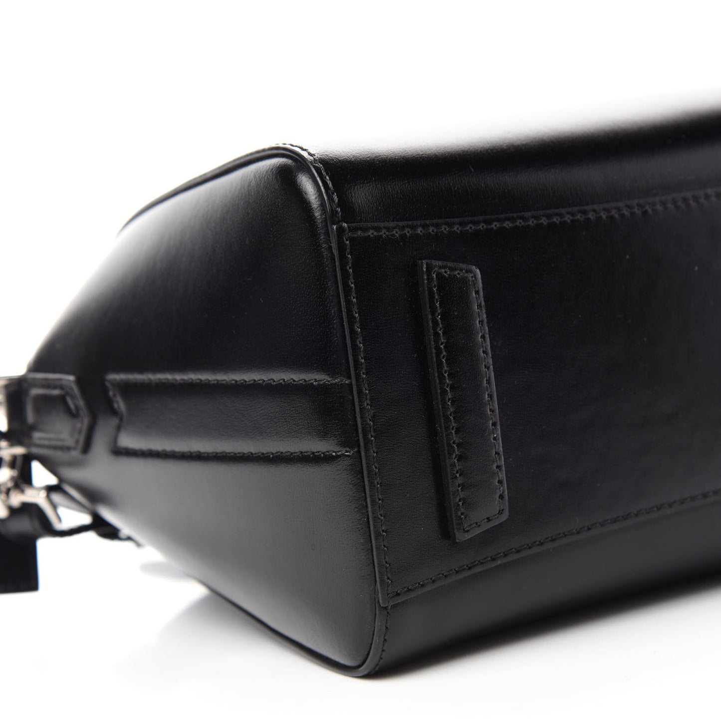 Shiny Lord Calfskin Mini Antigona Black