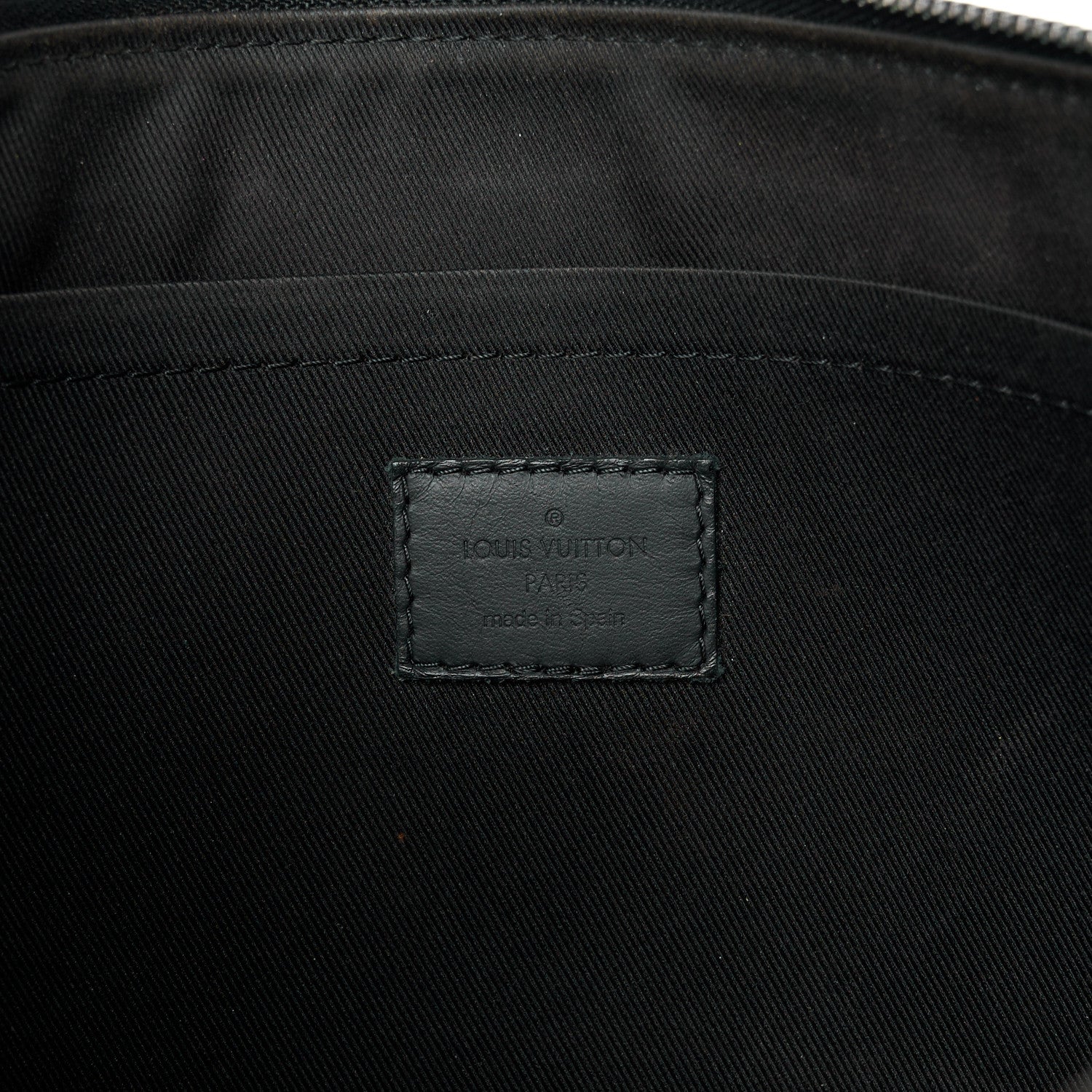 Louis Vuitton Calfskin Monogram Shadow Discovery Pochette Black 6 of 9