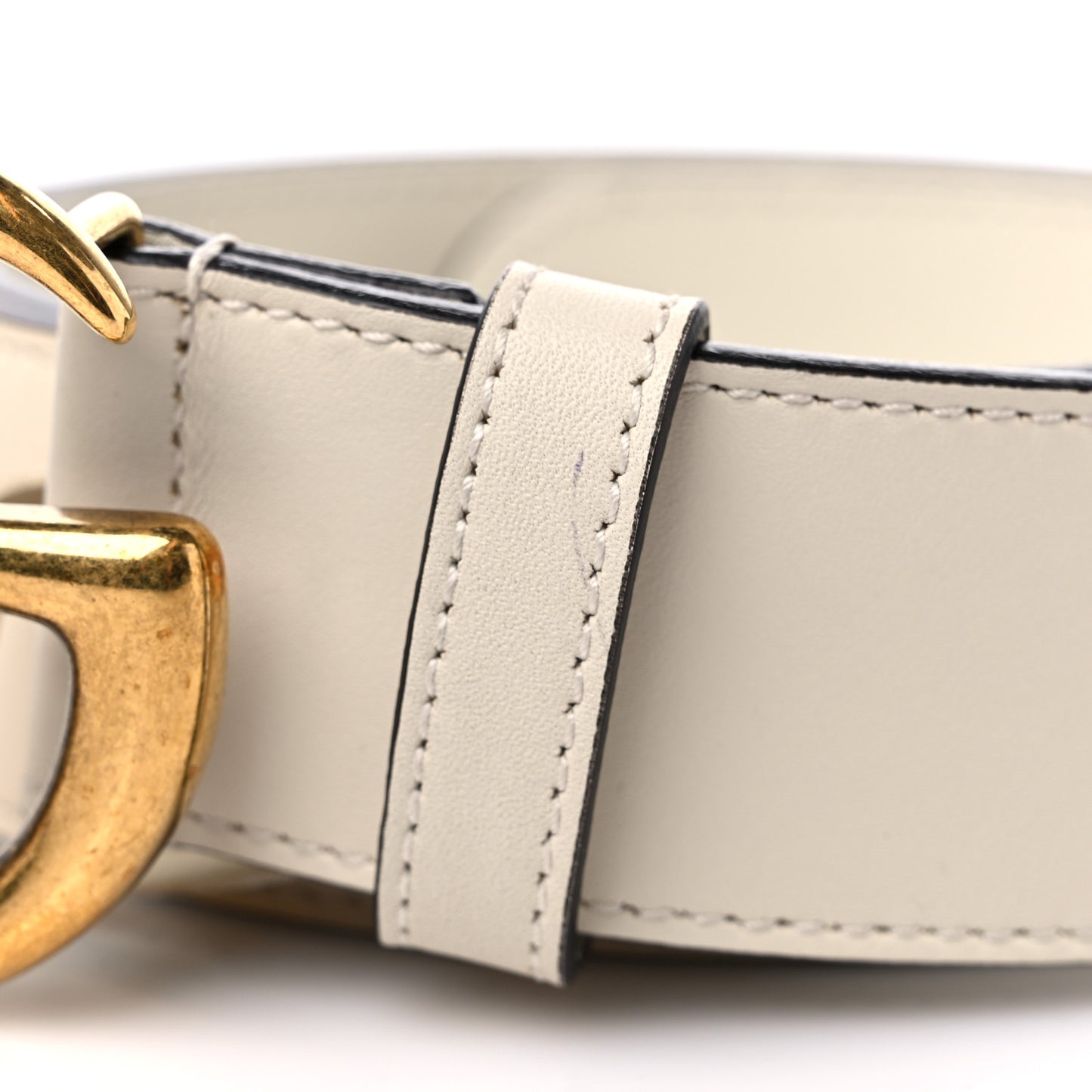 Calfskin Double G 40mm Belt 90 36 White