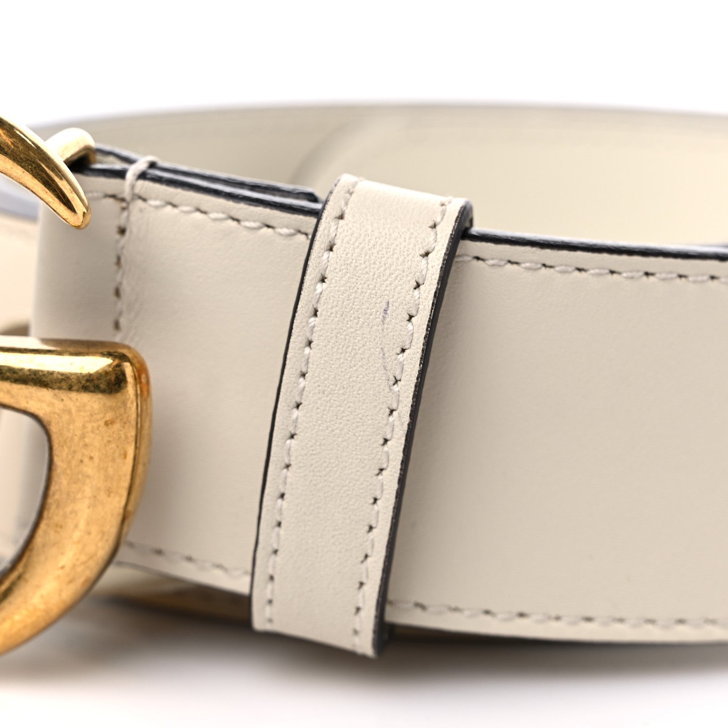 Gucci Calfskin Double G 40mm Belt 90 36 White 6 of 6