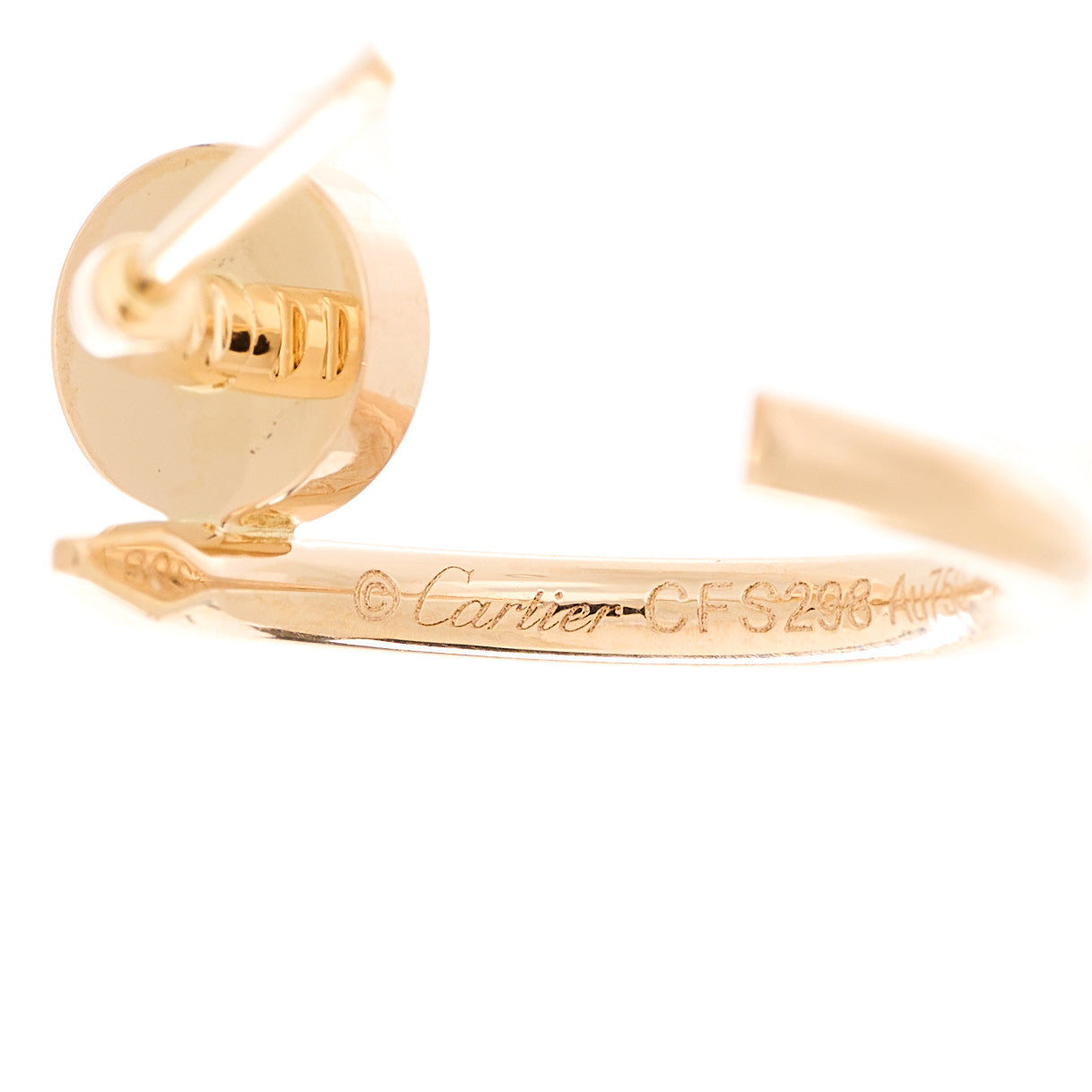 18K Pink Gold Juste Un Clou Hoop Earrings