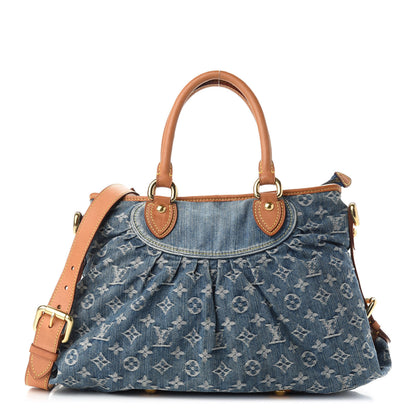 Louis Vuitton Denim Neo Cabby MM Blue 1 of 9