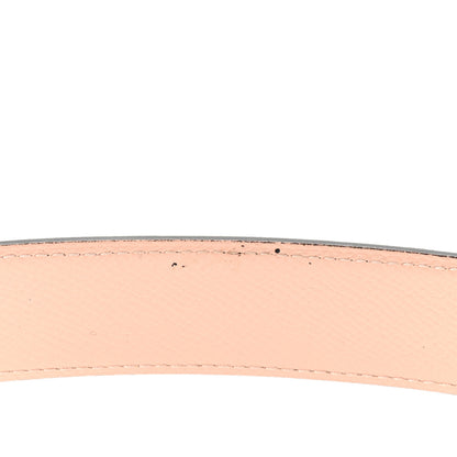 Hermes Epsom Swift 32mm Guilloche H Belt 90 Bleu Ocean Rose Eglantine 6 of 8