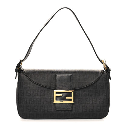 Fendi Zucchino Spalmati Vitello Forever Baguette Black 1 of 10