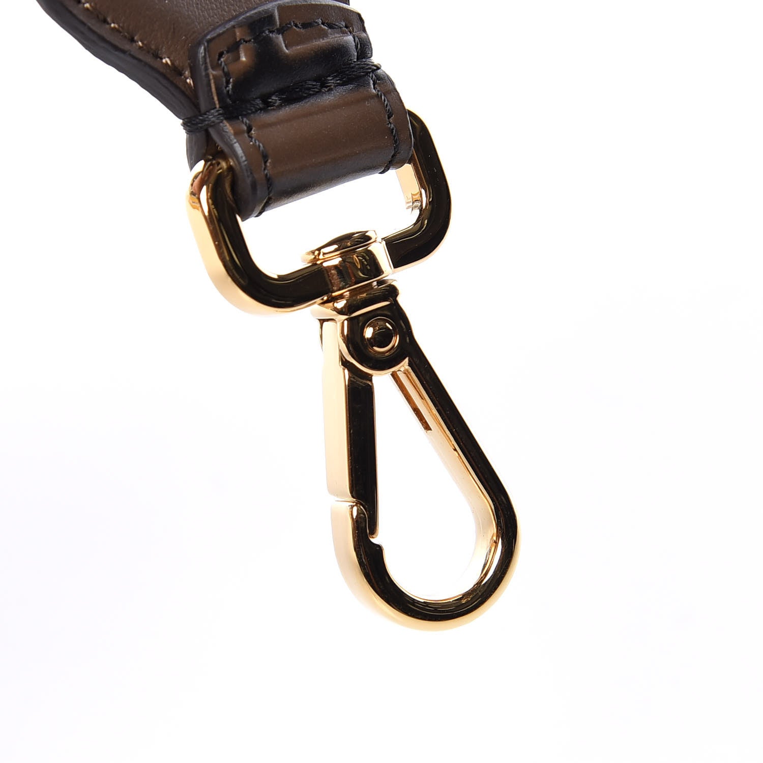 Fendi Calfskin FF 1974 Embossed Mini Strap You Maya Black 5 of 6