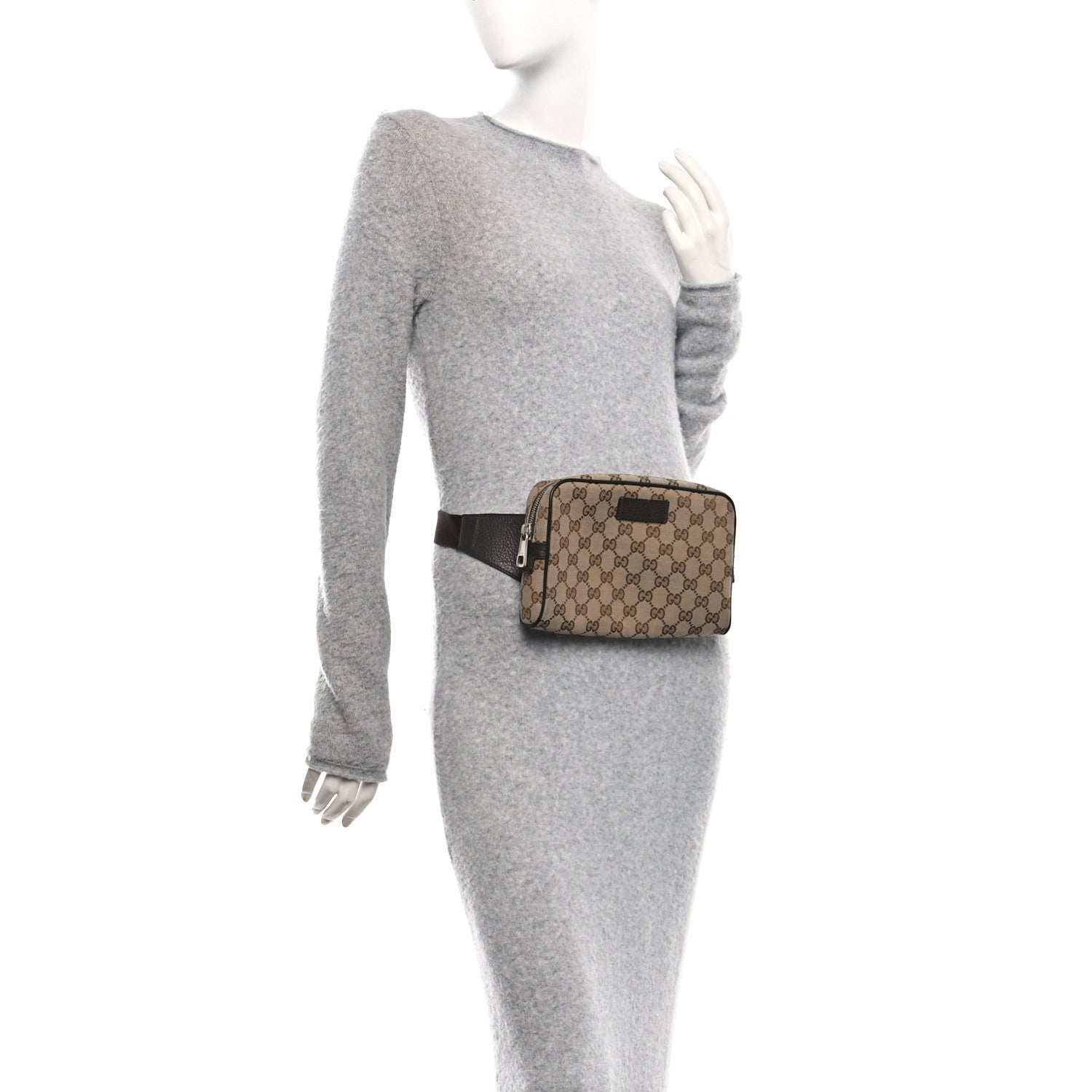 Gucci Monogram Belt Bag Dark Brown 2 of 10