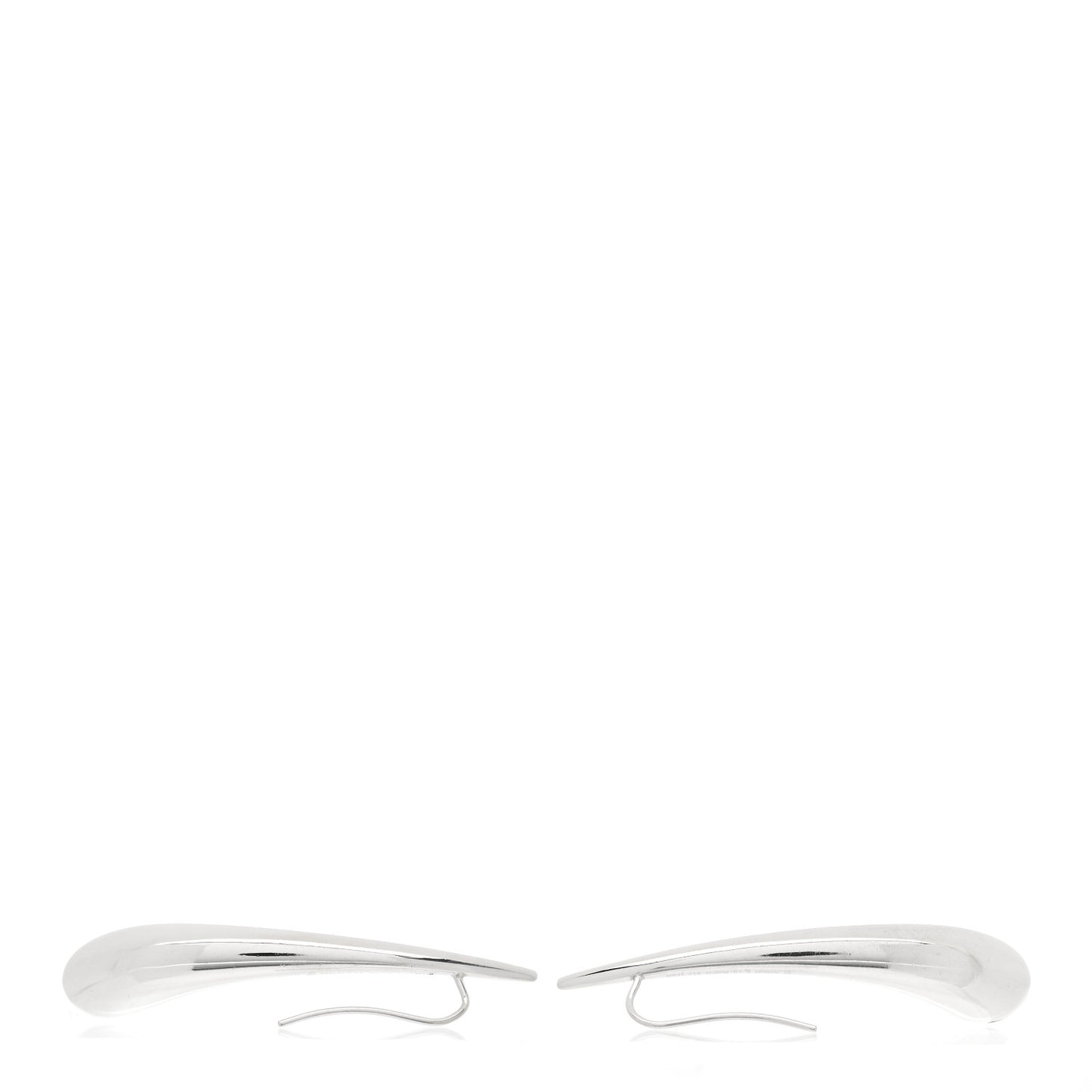 Sterling Silver Elsa Peretti Teardrop Drop Earrings