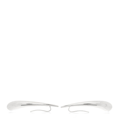 Tiffany Sterling Silver Elsa Peretti Teardrop Drop Earrings 3 of 4
