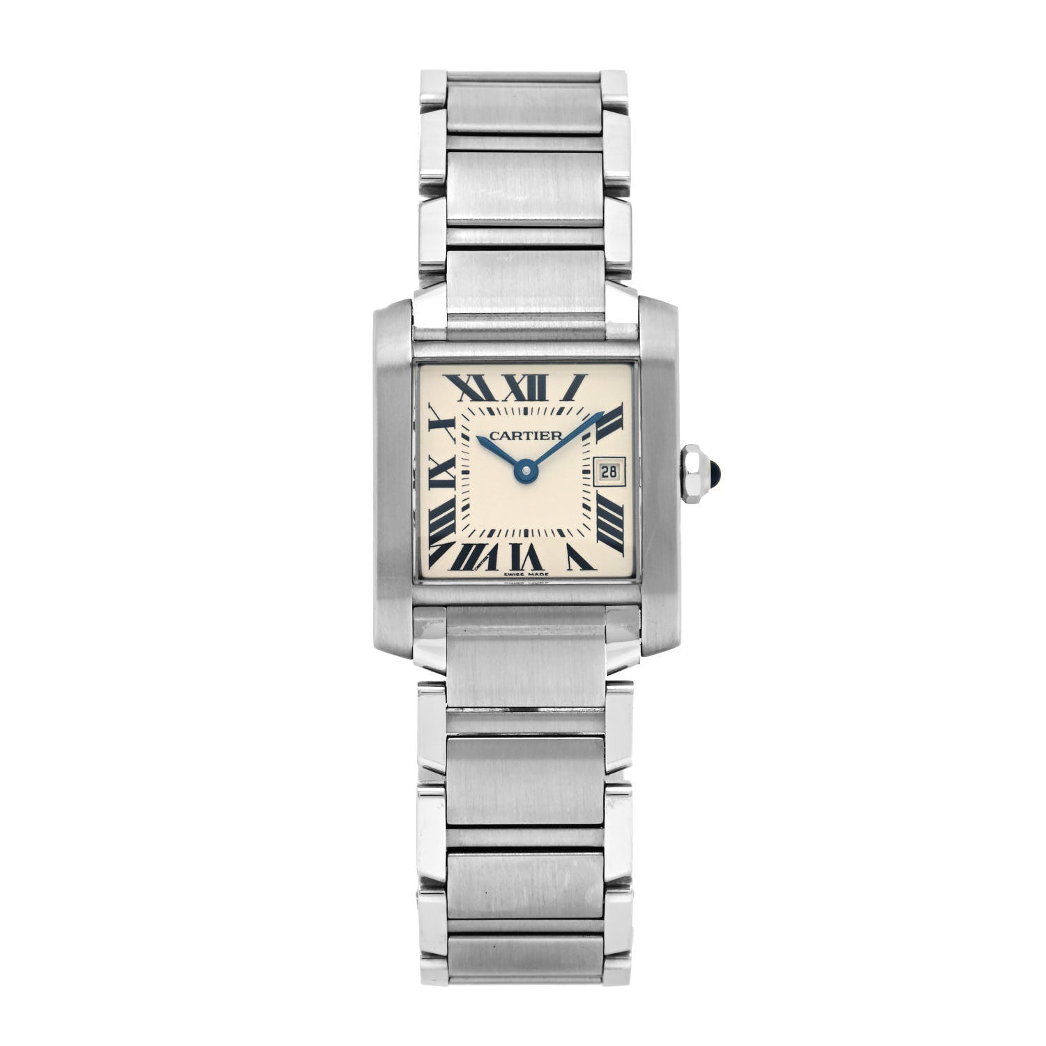 Cartier Stainless Steel 25mm Tank Francaise Quartz Watch 1 of 5