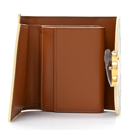 Celine Triomphe Canvas Small Triomphe Wallet White 5 of 9