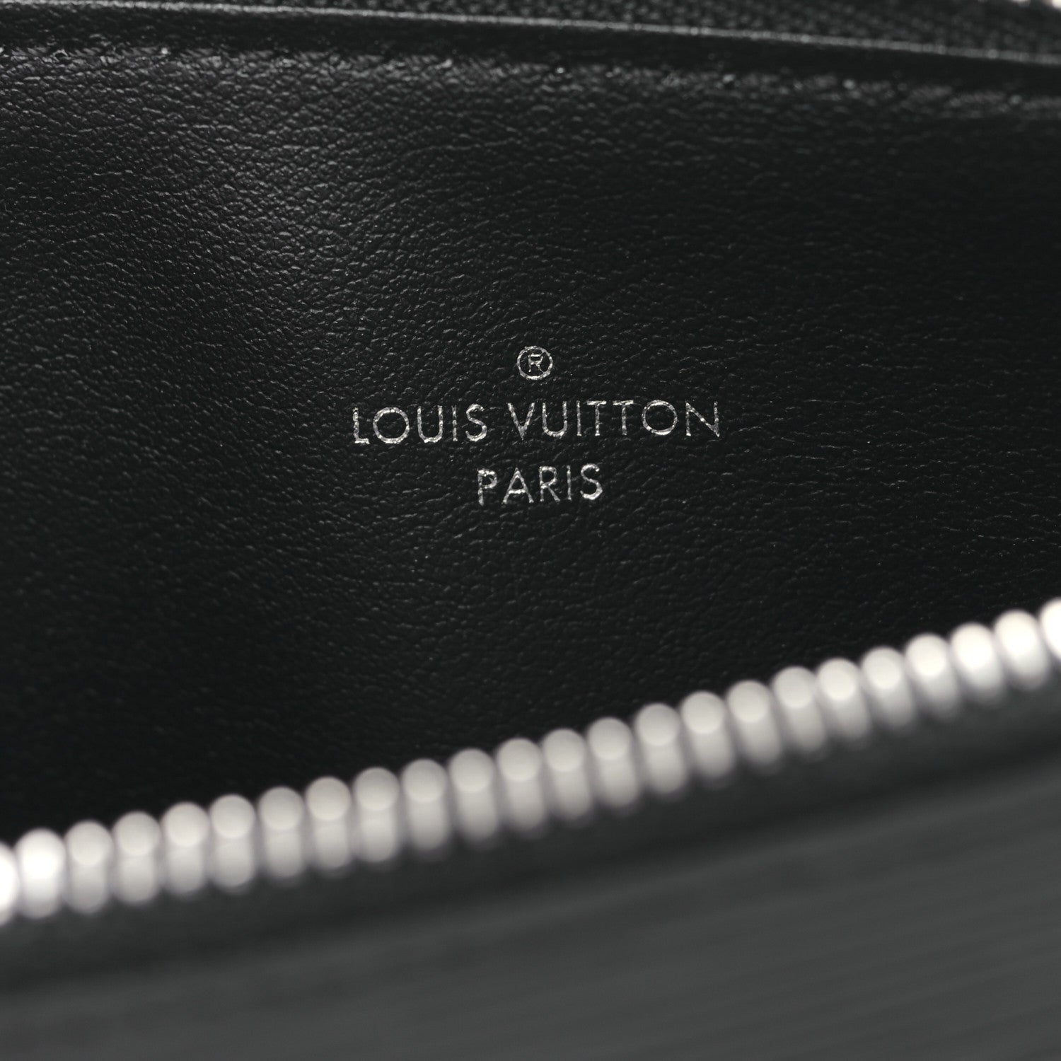 Louis Vuitton Epi Felicie Chain Wallet Zippered Insert Black 6 of 8
