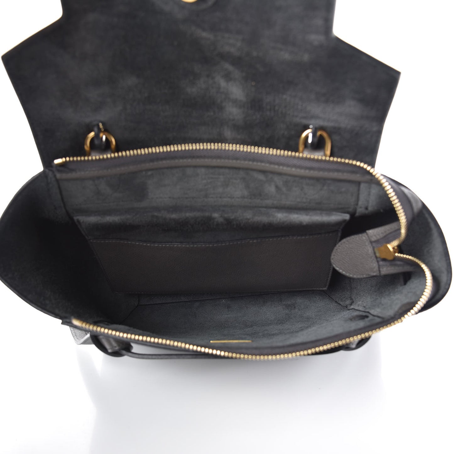 Grained Calfskin Micro Belt Bag Grey
