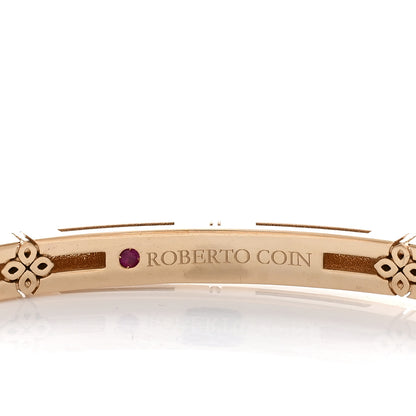 Roberto Coin 18K Rose Gold Diamond Narrow Love in Verona Bangle Bracelet 3 of 3