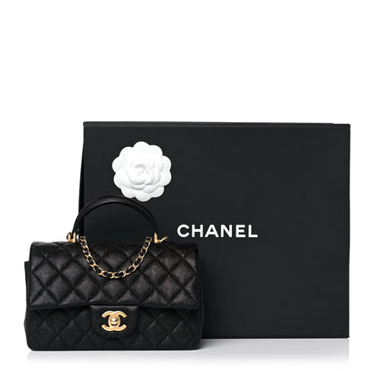 Chanel Caviar Quilted Mini Top Handle Rectangular Flap Black 11 of 11