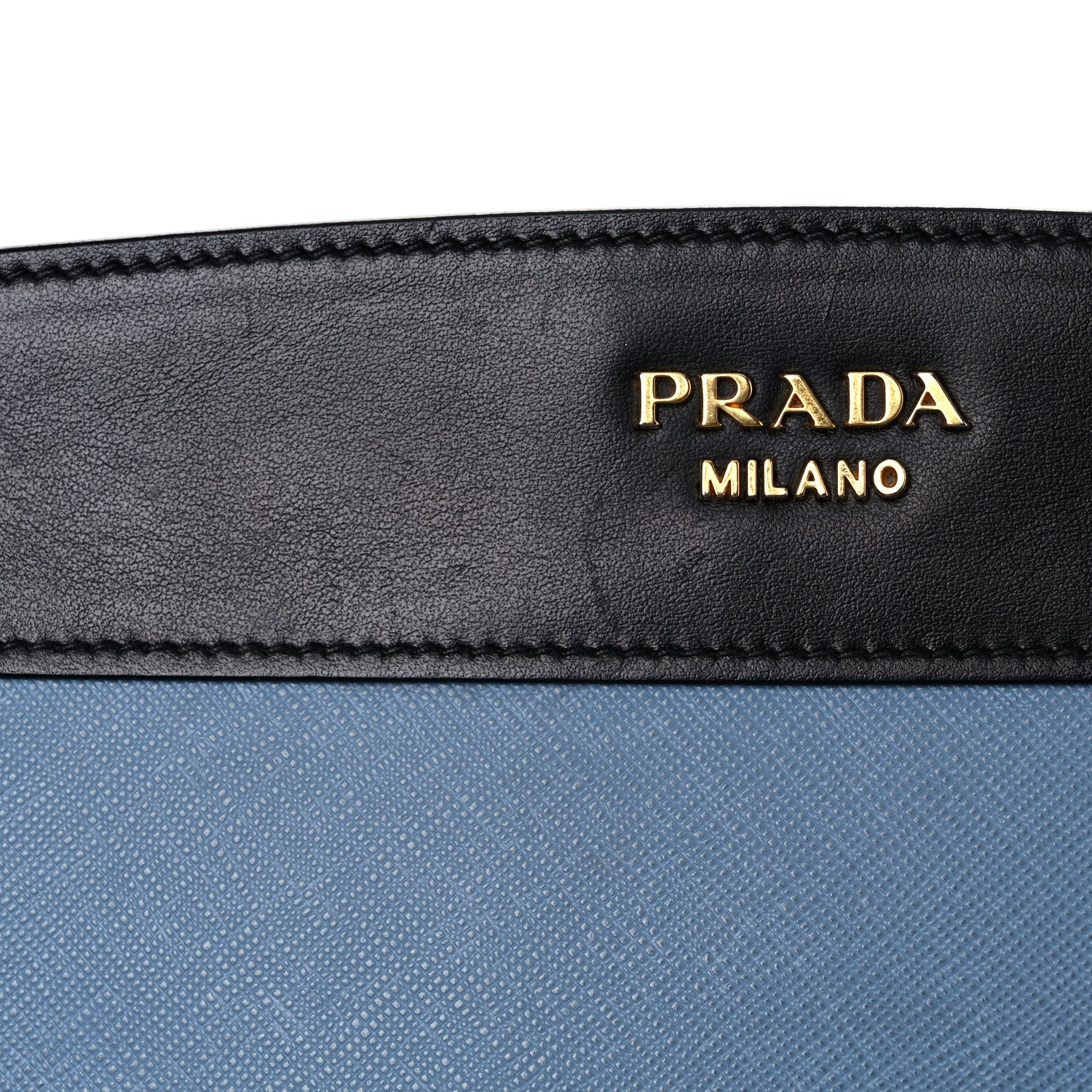 Prada Saffiano City Calfskin Esplanade Crossbody Bag Astrale Black 20 of 20