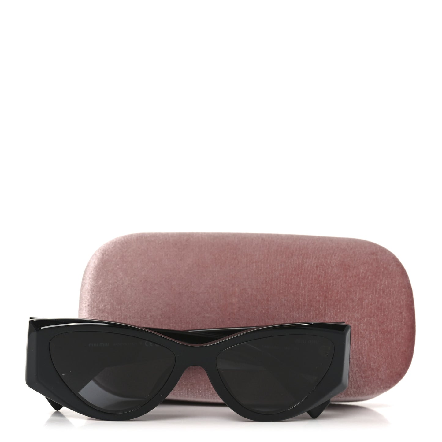 Acetate Rectangle Sunglasses SMU 06Y Black