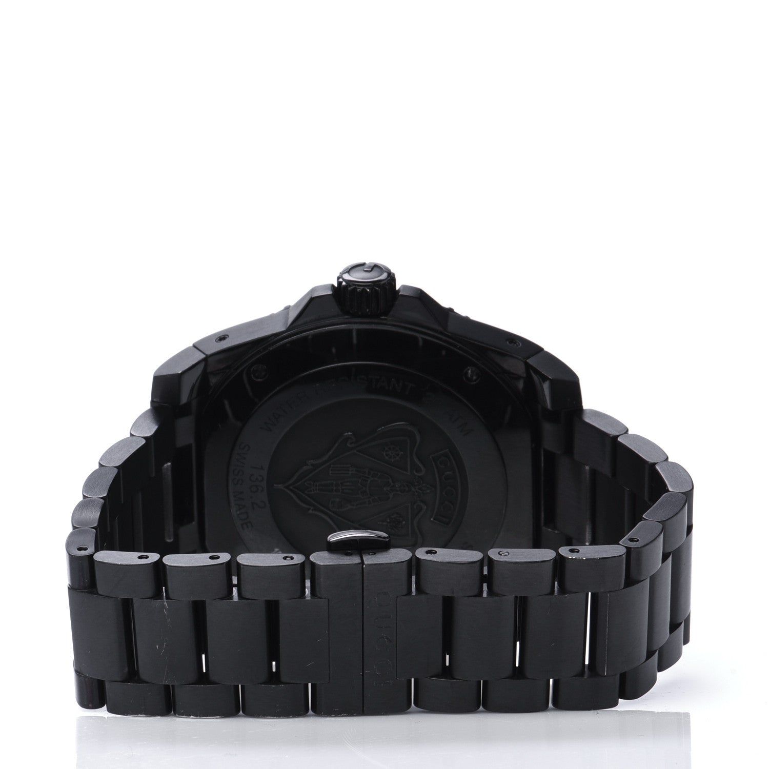 Gucci PVD Stainless Steel 45mm Dive Quartz Watch Black 3 of 5