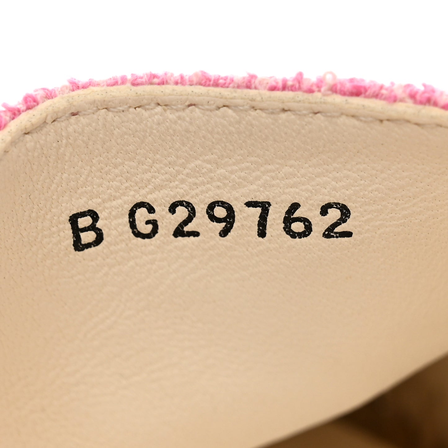 Tweed Grosgrain CC Espadrilles 36 Pink Black