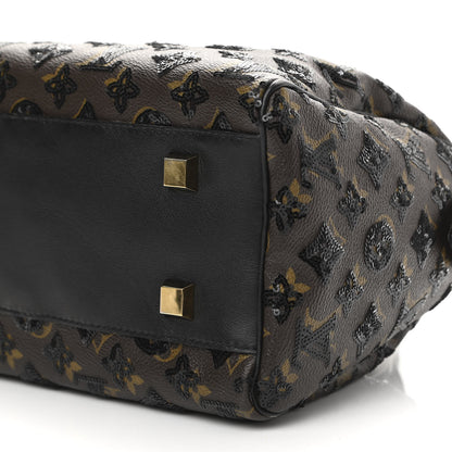 Louis Vuitton Monogram Sequins Eclipse Speedy 28 Black 6 of 12