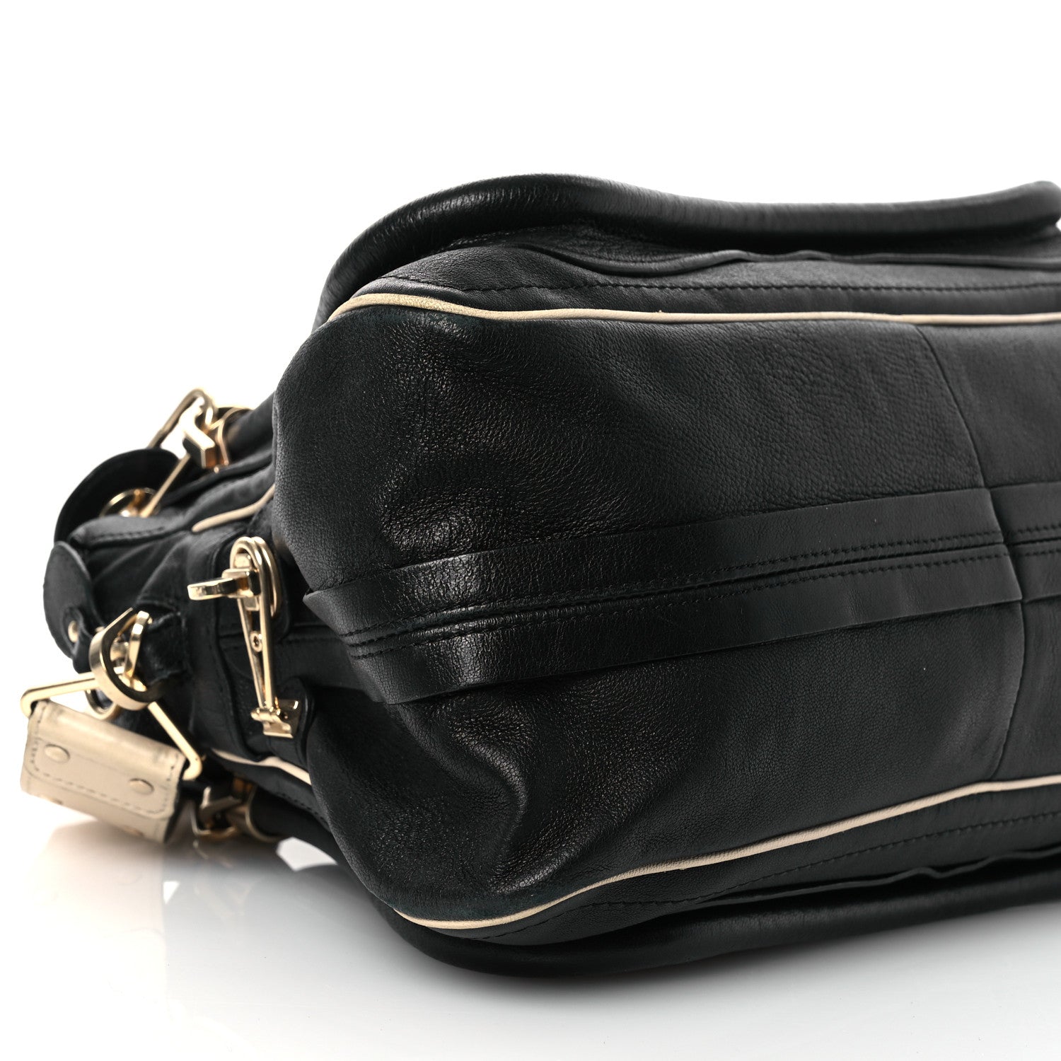 Chloe Calfskin Medium Military Paraty Black 9 of 12