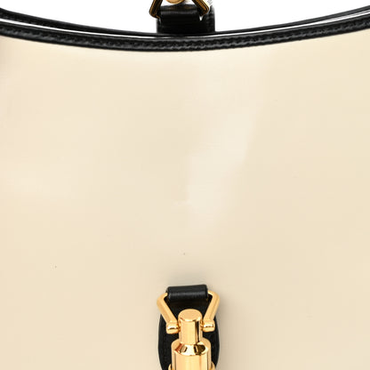Gucci Boarded Dyana Lux Calfskin Bi-Color Small Jackie 1961 Hobo Mystic White Black 11 of 11