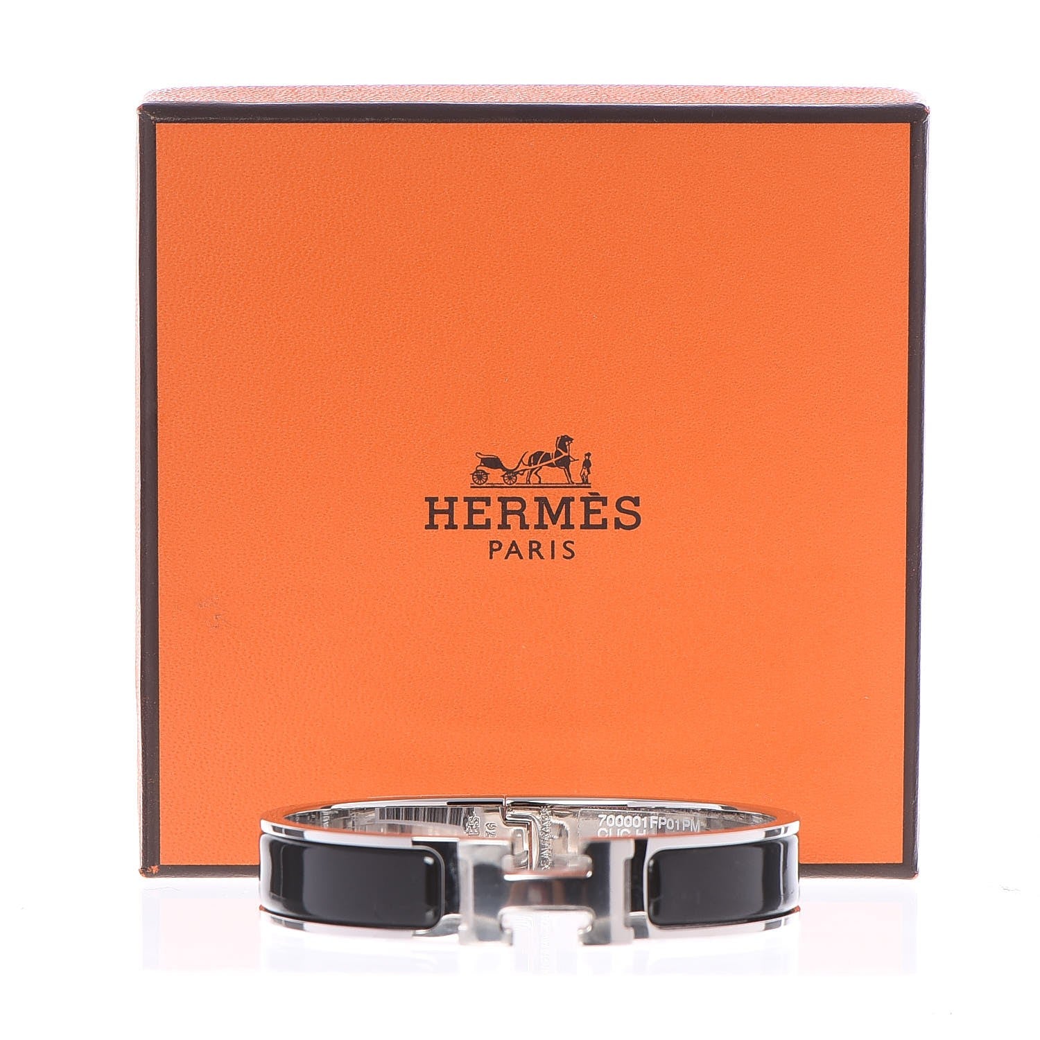 Hermes Enamel Narrow Clic Clac H Bracelet PM Black 6 of 6