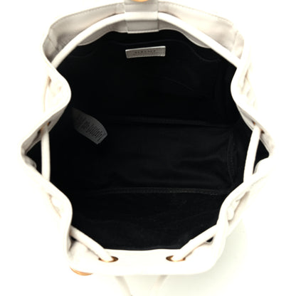 Versace Calfskin Quilted Medusa Backpack White 4 of 4