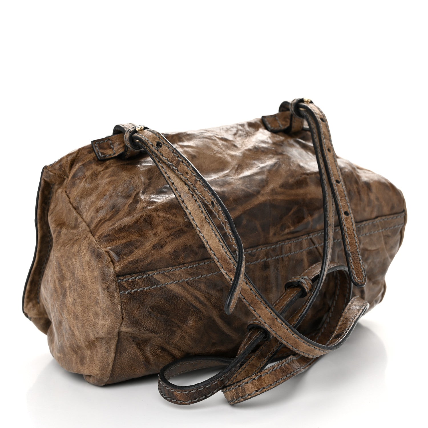 Givenchy Tumbled Sheepskin Mini Pandora Charcoal 3 of 10