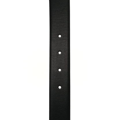 Chanel Calfskin Lambskin Metal Chain Reversible Belt 90 36 Black Burgundy 7 of 8