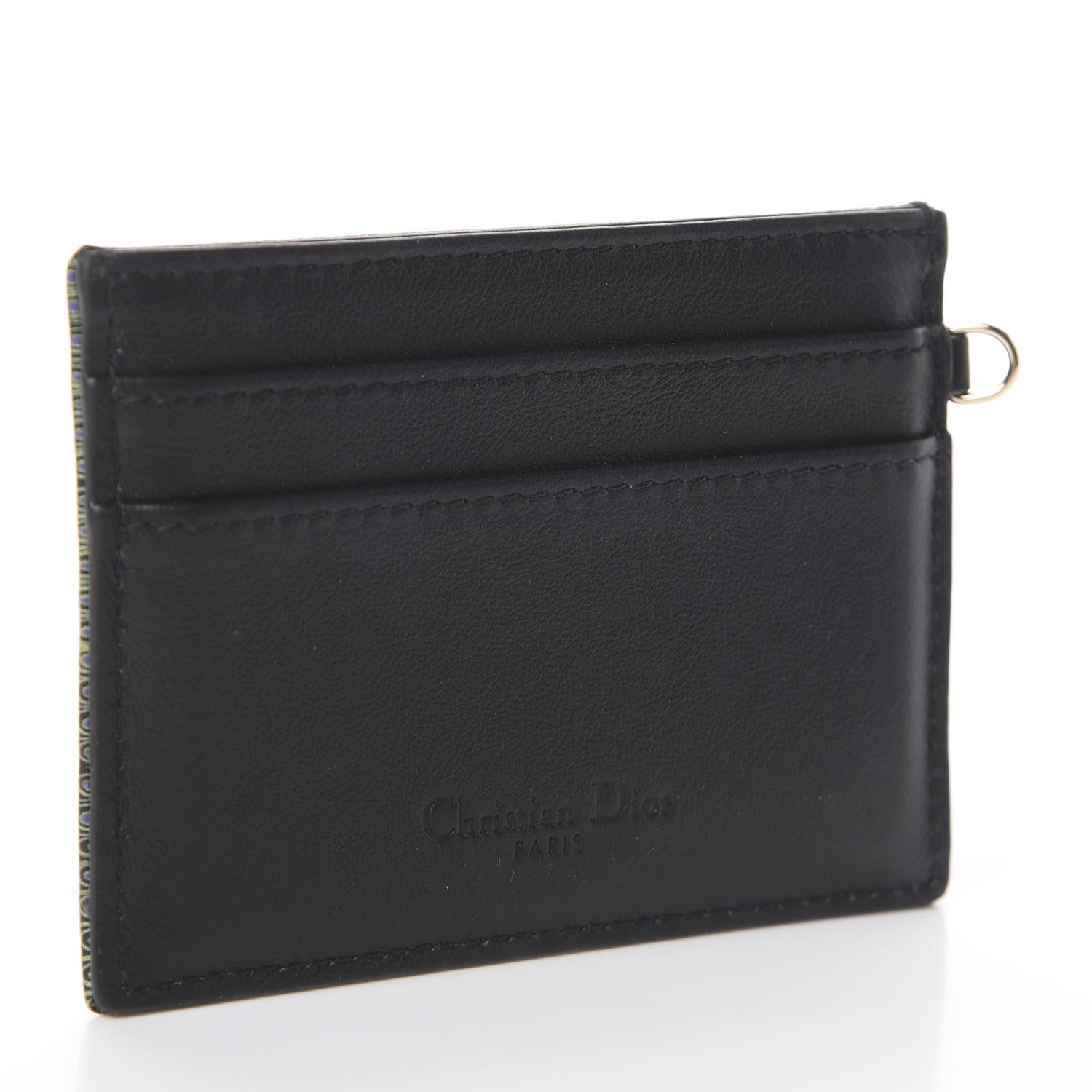 Christian Dior Calfskin Animals Card Holder Green 2 of 6