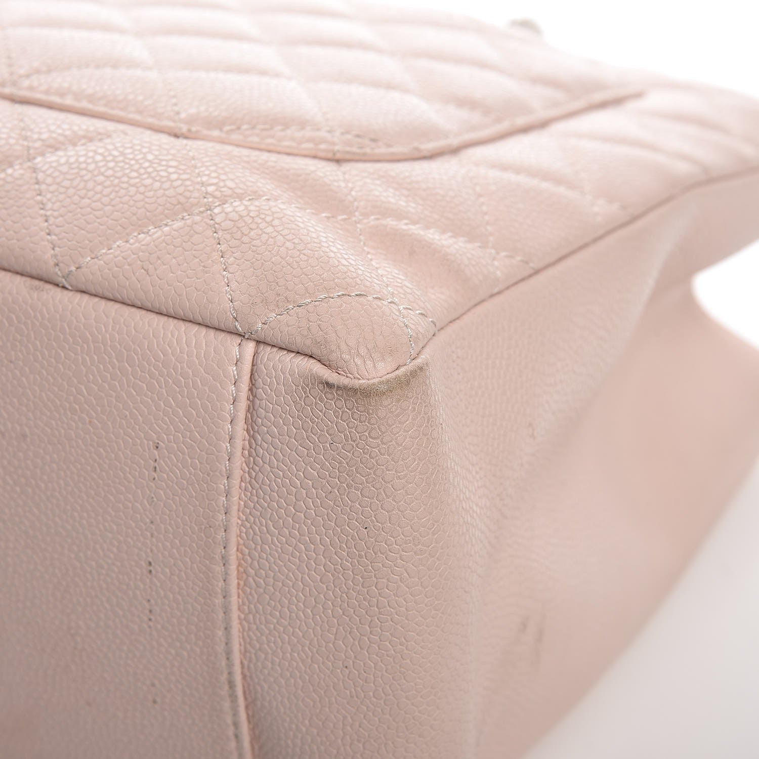 Chanel Caviar Quilted Grand Shopping Tote GST Light Pink 14 of 16