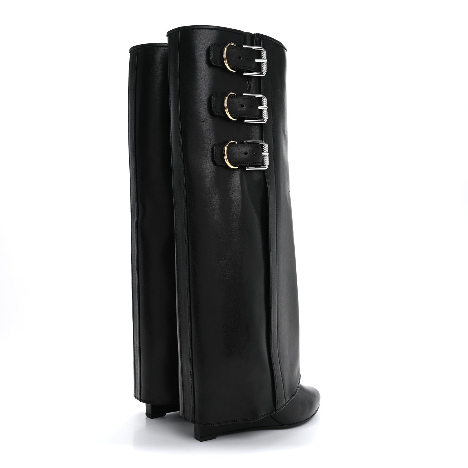 Givenchy Calfskin Shark Buckle Pant Boots 39 Black 4 of 7