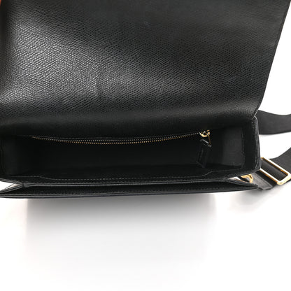 Saint Laurent Textured Calfskin Medium Classic Monogram Universite Bag Black 5 of 9