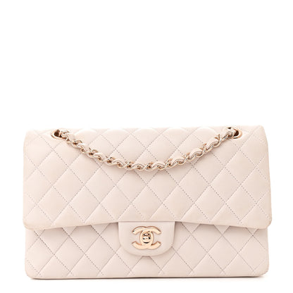Chanel Lambskin Quilted Medium Double Flap Light Pink 1 of 13
