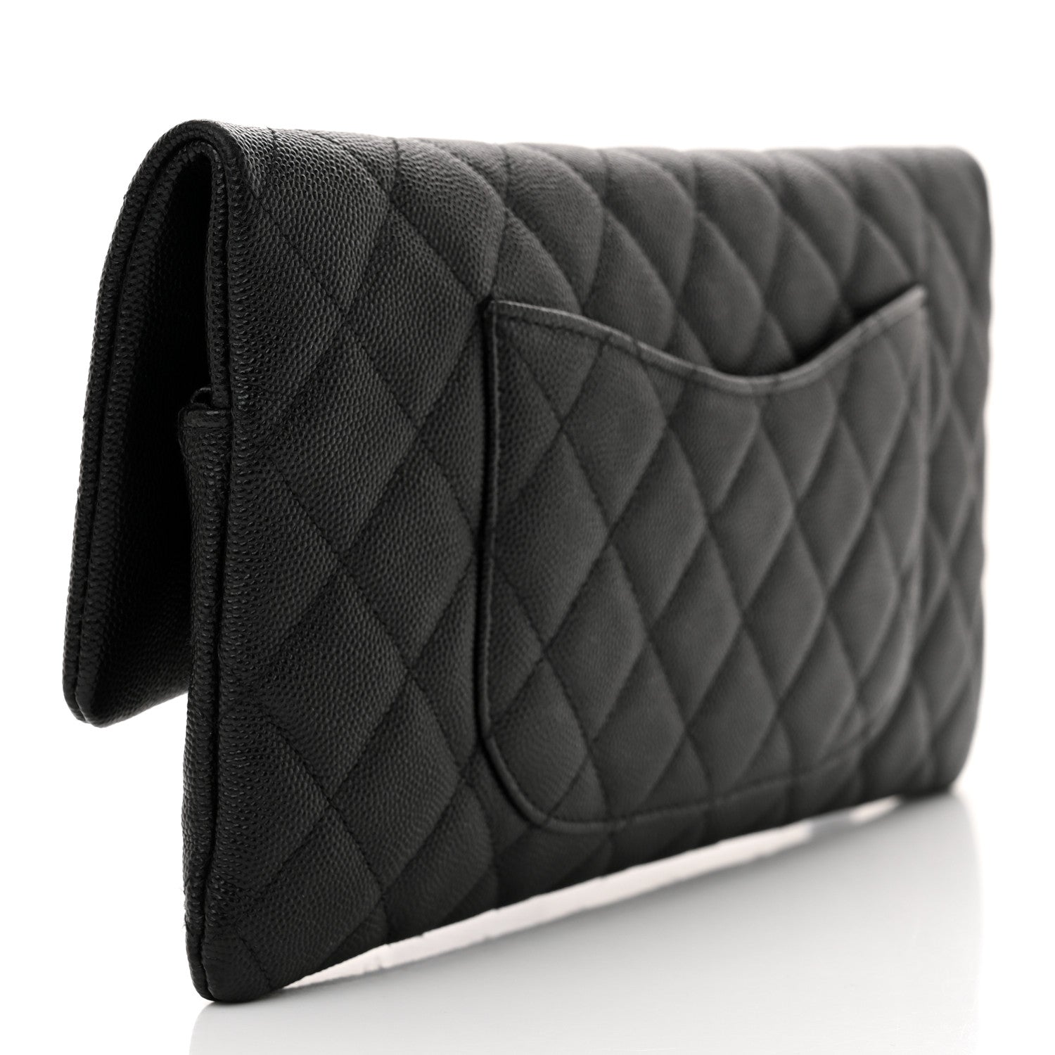Chanel Caviar Quilted Flap Clutch Black 3 of 11