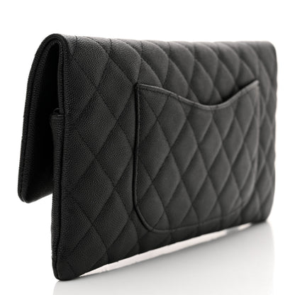 Chanel Caviar Quilted Flap Clutch Black 3 of 11
