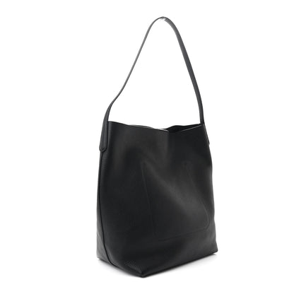 Mansur Gavriel Pebbled Calfskin Everyday Cabas Black 3 of 9