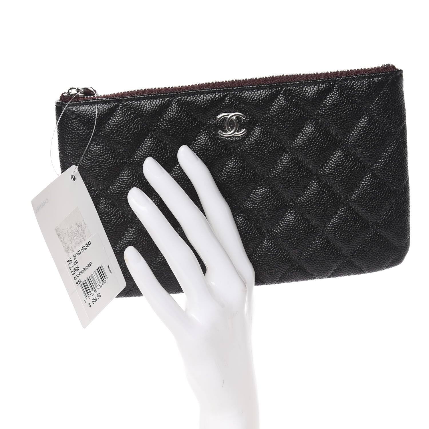 Chanel Caviar Quilted Small Pouch Black 2 of 8