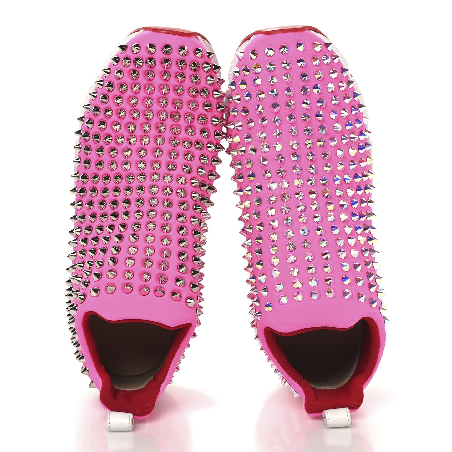 Neoprene Spike Sock Donna Flat Sneakers 35 Rose Fluo