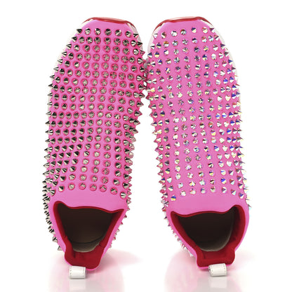 Christian Louboutin Neoprene Spike Sock Donna Flat Sneakers 35 Rose Fluo 2 of 10